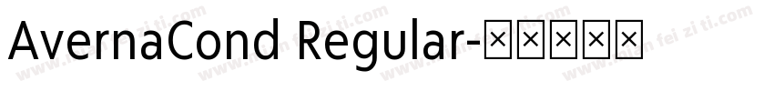 AvernaCond Regular字体转换